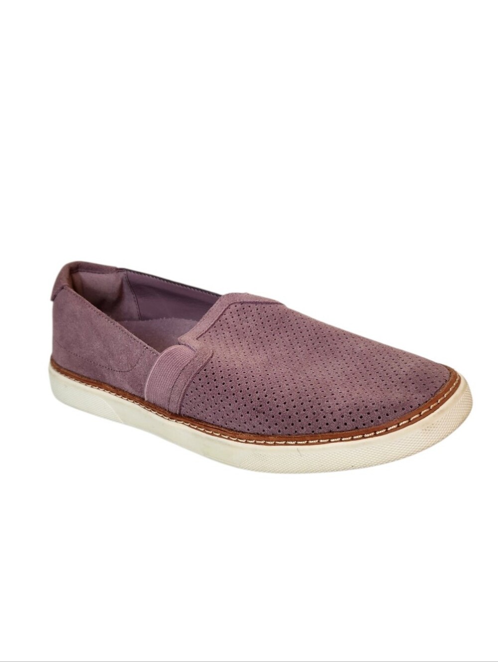 Vionic Malina Mauve Suede Slip On Sneakers Size 6.5